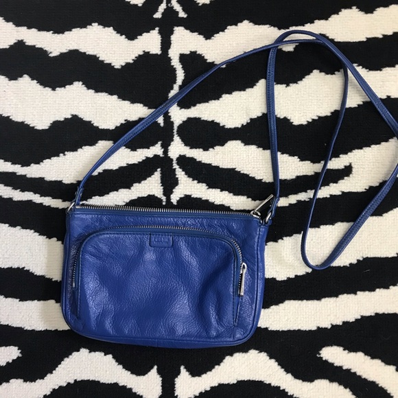 Fossil Sapphire Riley Mini Leather Crossbody Bag - Picture 12 of 12